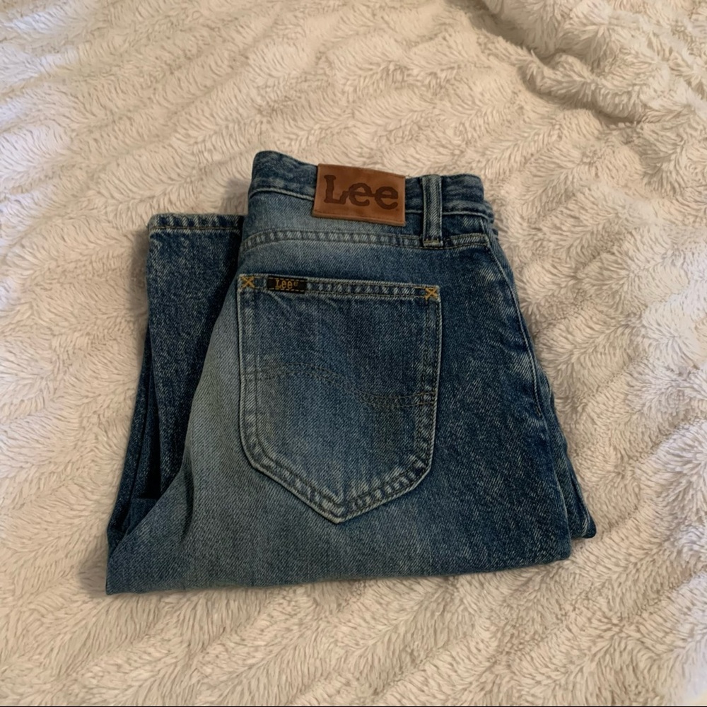 High Rise Straight Leg Ankle Jeans